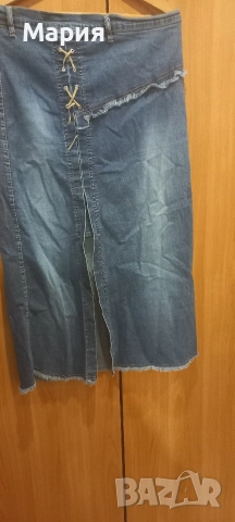 Дълги дънкови поли , снимка 3 - Поли - 53656214