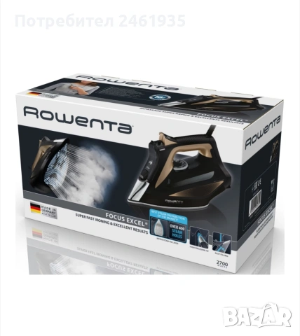 Ютия Rowenta Focus Excel DW5325D1, снимка 4 - Ютии - 53609530