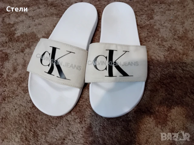 Calvin Klein Jeans-чехли 44-45 номер, снимка 2 - Мъжки чехли - 51409638