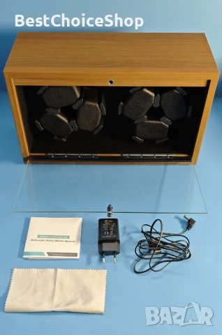 Елегантна автоматична дървена кутия за навиване на 6 часовника., снимка 2 - Луксозни - 54142650