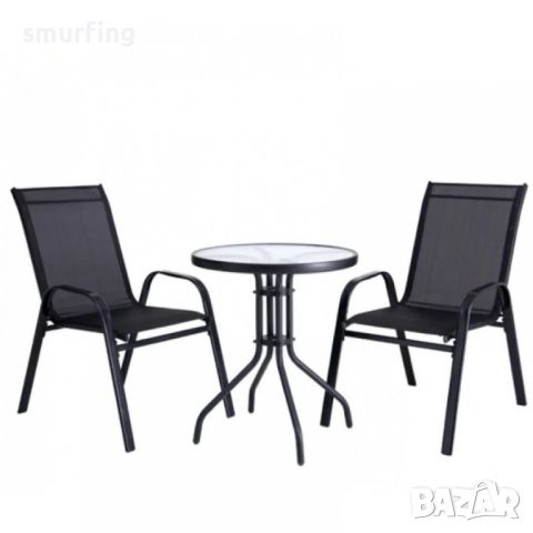 ПРОМО! Градински комплект – маса с 2 стола от плат, снимка 4 - Други - 46312102