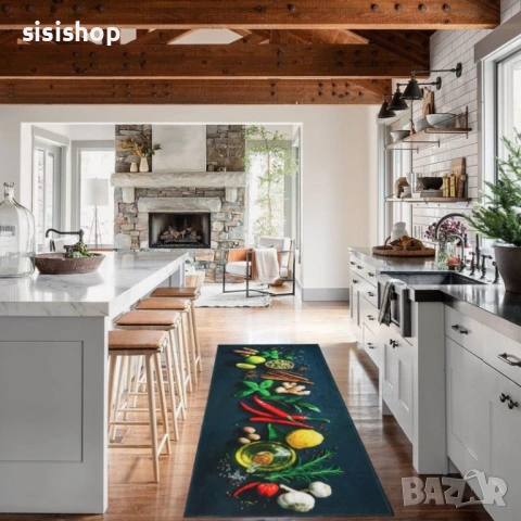 Комплект абсорбиращи кухненски постелки с антислип основа – 40x60 см и 40x120 см (2 броя) 4585, снимка 3 - Пътеки - 53984083