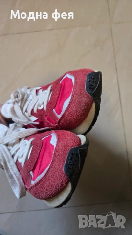 Pepe Jeans London  Спортни обувки с нисък профил и синтетика, Червен/Кралско Синьо/Мръснобял, снимка 4 - Маратонки - 53761848