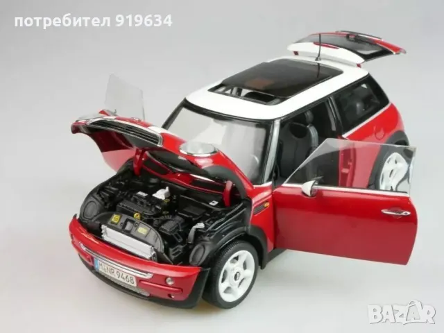 Продавам метална количка MINI Cooper R50 на Kyosho в мащаб 1:18, снимка 8 - Колекции - 41387812