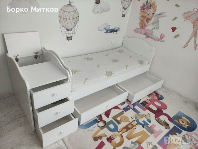 Бебешка кошара Arbor, трансформираща се в детско легло, бюро и щкафче
, снимка 6 - Кошарки - 46422925