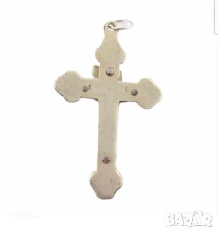 Старинен православен кръст разпятие за да ви пази и закриля бог религия Исус Христос, снимка 2 - Други - 51500675