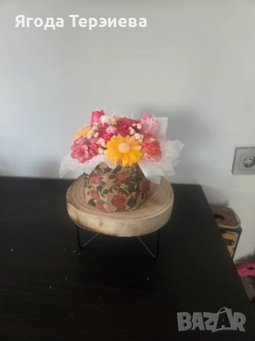 Букет от свещи