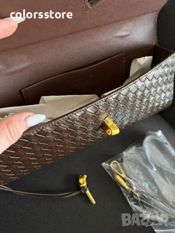 Кафява чанта Bottega Veneta-IM59j, снимка 4 - Чанти - 54231202