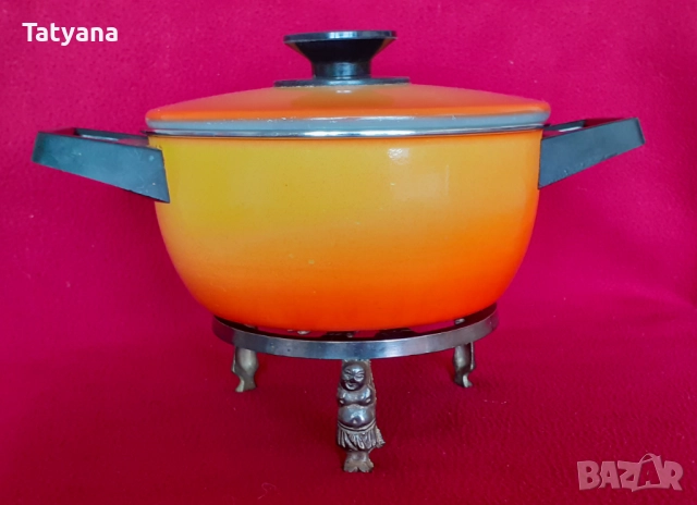 Винтидж кръгла месингова подложка, снимка 7 - Други ценни предмети - 52606183