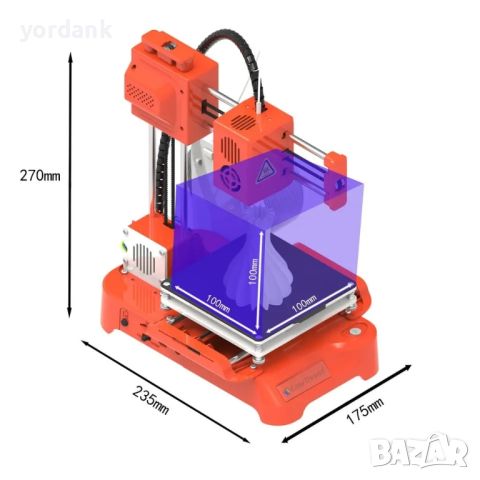 EasyThreed K7 Mini 3D принтер, снимка 7 - Друга електроника - 46039798