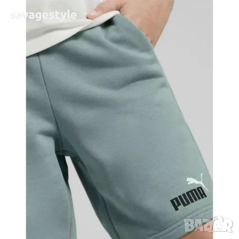 Детски къси панталони PUMA Essentials+ 2 Color Shorts Green, снимка 2 - Детски къси панталони - 48584251