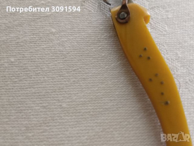  Старо детско джобно ножче  от кост, снимка 3 - Други ценни предмети - 45560074