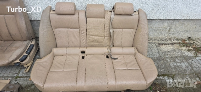 Продавам бежев кожен салон за BMW E39 комби, снимка 9 - Части - 51966204