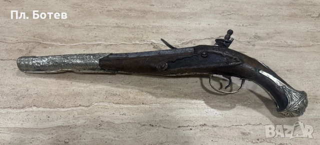 Стар кремъчен пищов, снимка 7 - Антикварни и старинни предмети - 52516058