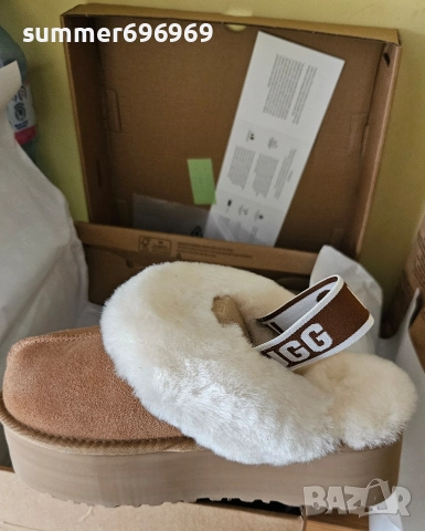 Нови UGG велурени боти с пух без закопчаване с кожа кафяви 37, снимка 4 - Дамски боти - 52824204
