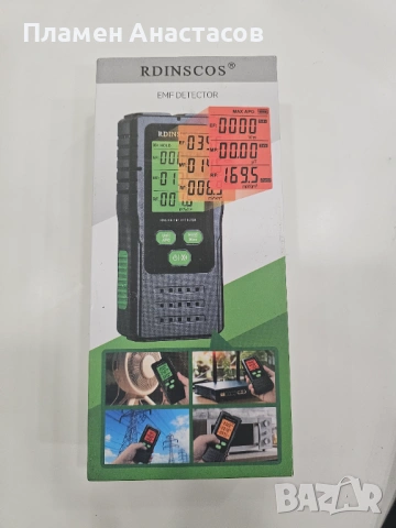 RDINSCOS RD630C EMF Meter – дигитален детектор за електромагнитно излъчване с цветен дисплей, снимка 9 - Друга електроника - 53297092