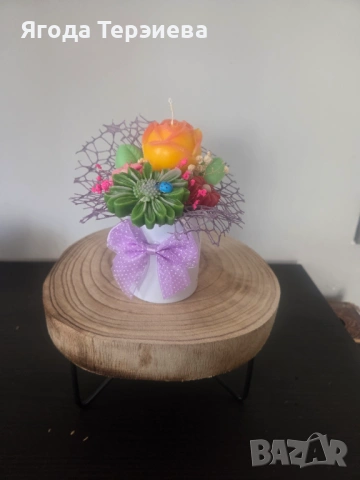 Букет от свещи