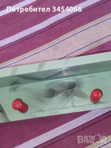 Дървена закачалка-нова,70 те години. , снимка 6 - Антикварни и старинни предмети - 51730313