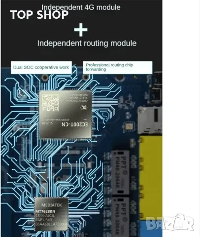 Tsadeer 4G безжичен LTE интернет рутер със слот за SIM карта, модем,, снимка 3 - Рутери - 48770499