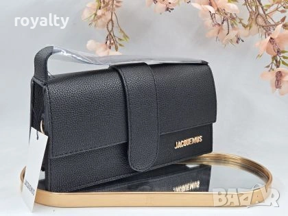 Jacquemus Нова Черна Кожена Дамска Чанта 