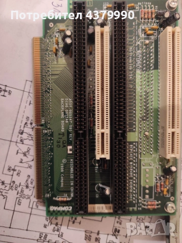 Дъно Compaq socket7 с Pentium I 166 и периферия, снимка 5 - Дънни платки - 53614311