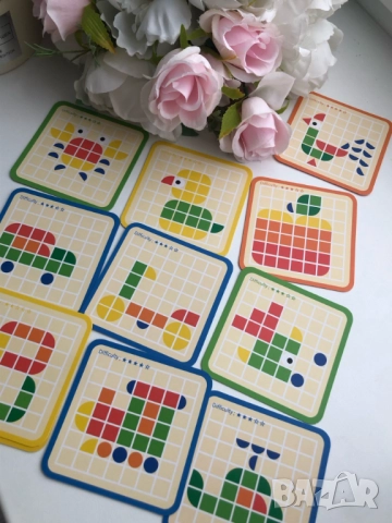 Дървена мозайка 120 части, снимка 3 - Образователни игри - 51940195