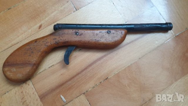 Стара дървена играчка пистолет, снимка 3 - Колекции - 46166718