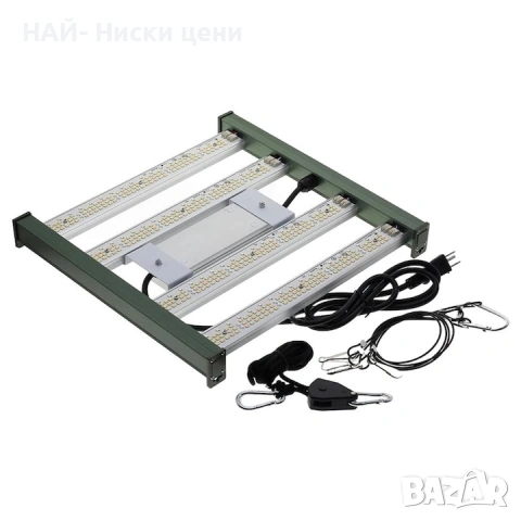 LED лампа за растеж на растения, 120W, регулируемо управление, пълен спектър, IP65, алуминий, снимка 3 - Разсади - 53893125