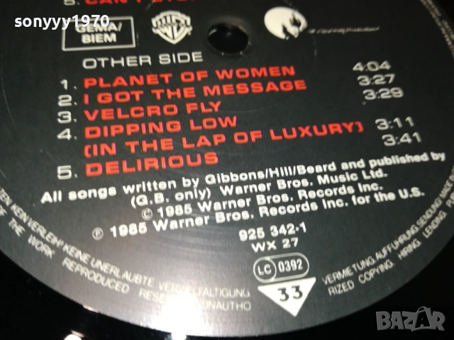 ZZ TOP AFTERBURNER-ВНОС ENGLAND 1210251148, снимка 12 - Грамофонни плочи - 52025578