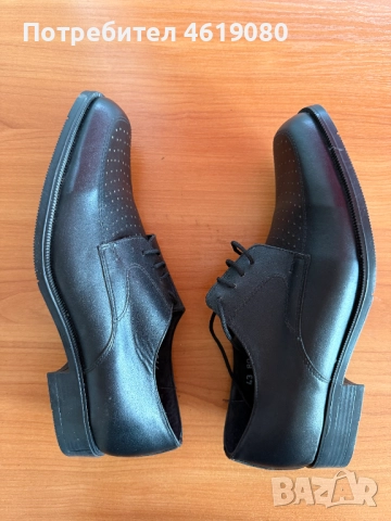 Мъжки официални обувки Cumberland – естествена кожа, номер 43, снимка 3 - Официални обувки - 52056763