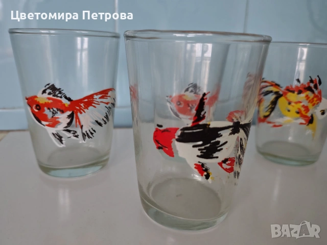 Ръчно рисувани чаши за вода и сок , снимка 5 - Чаши - 53204681