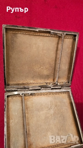 стара посребрена и позлатена табакера, снимка 3 - Други ценни предмети - 52326079