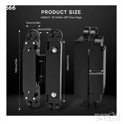 Тежкотоварни скрити панти, снимка 8 - Други стоки за дома - 53250830