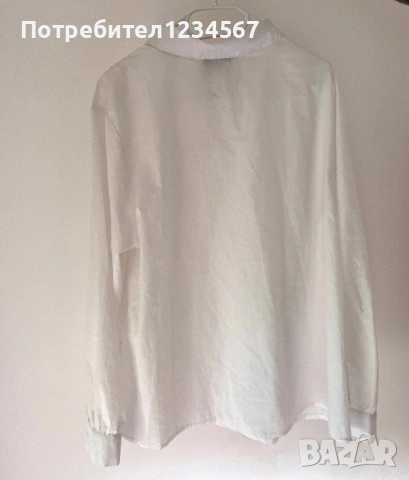 Бяла риза Nikole Collection , снимка 5 - Ризи - 53778202
