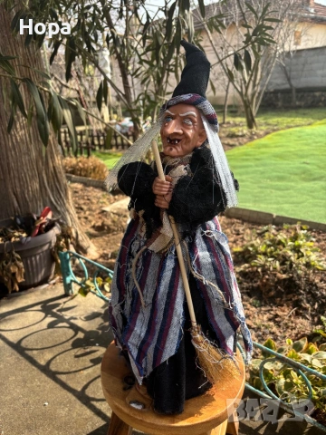 Настолна Баба Яга 55см., снимка 8 - Статуетки - 53267446