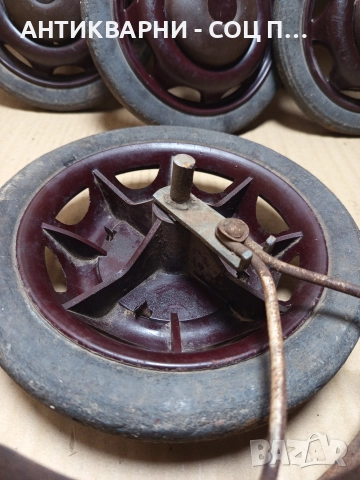 Комплект Соц Стари Джанти Колела За Ретро Децки Колички. , снимка 9 - Антикварни и старинни предмети - 52618871