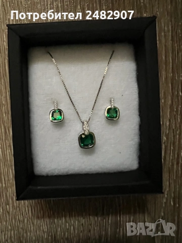 Сребърен комплект, снимка 8 - Бижутерийни комплекти - 53723813