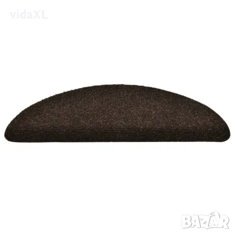 vidaXL Самозалепващи стелки за стъпала, 10 бр, кафяви, 56x17x3 см(SKU:149689), снимка 3 - Други - 48490537