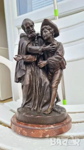 Бронзова Скулптура Луи-Симон Боазо Франция 1743- 1809г, снимка 8 - Антикварни и старинни предмети - 50428348