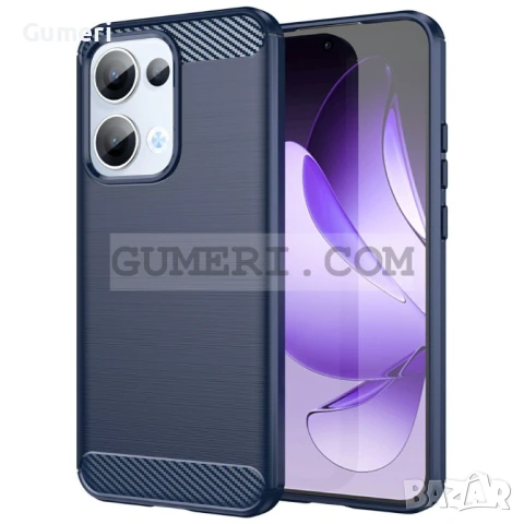 Oppo Reno13  Противоударен Силиконов Гръб - Карбон, снимка 3 - Калъфи, кейсове - 50503987