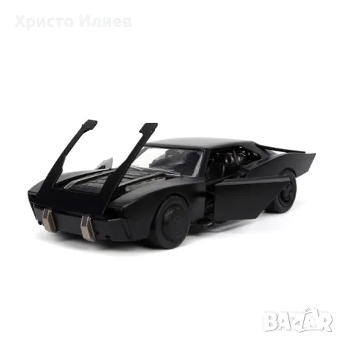 Метална кола автомобил Batman Batmobile 1:24 Jada Toys с фигура Батман, снимка 3 - Коли, камиони, мотори, писти - 47458218