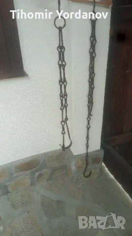 Верига за огнище -2 броя., снимка 4 - Антикварни и старинни предмети - 50276484