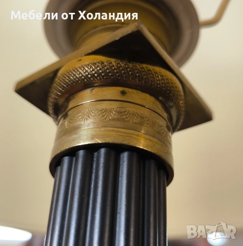 Двойка големи метални лампи, снимка 5 - Настолни лампи - 53537496