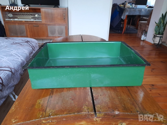 Стара емайлирана тава,тепсия #5