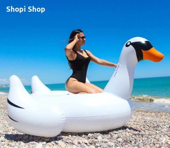 Плувайте с комфорт и стил с нашите надуваеми шезлонги-Фламинго, Еднорог или Лебед, снимка 14 - Надуваеми играчки - 46136976