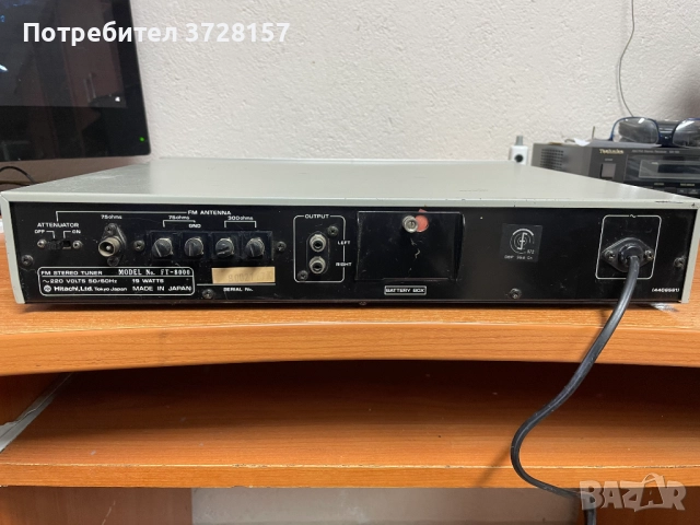 Модел: FM стерео тунер FT-8000 - Hitachi Ltd.; Токио, снимка 4 - Аудиосистеми - 52544718