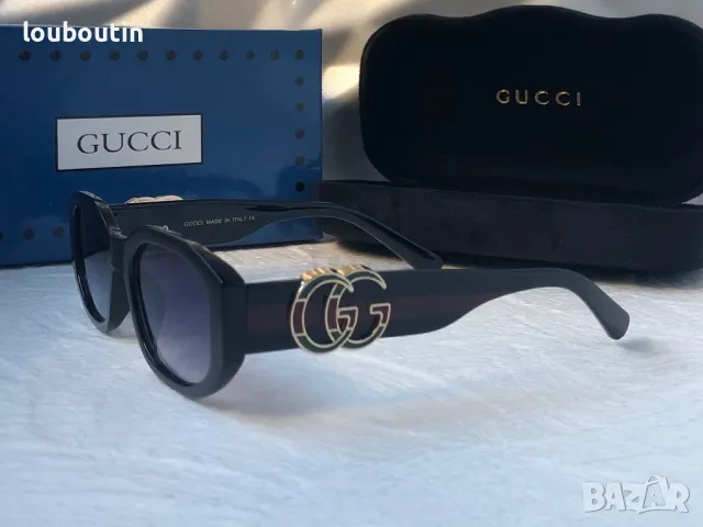 GUCCI с лого 1:1 дамски слънчеви очила елипса 2 цвята овални кръглин, снимка 17 - Слънчеви и диоптрични очила - 47695562