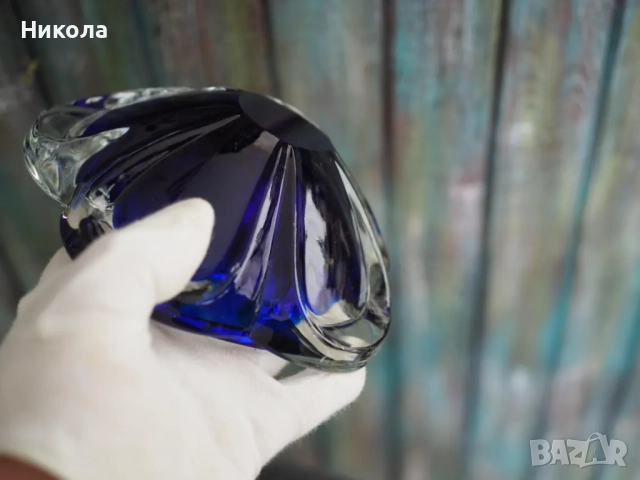 Луксозен пепелник за пури - Murano, Antonio Imperatore , Италия 1970г., снимка 6 - Други ценни предмети - 52353124