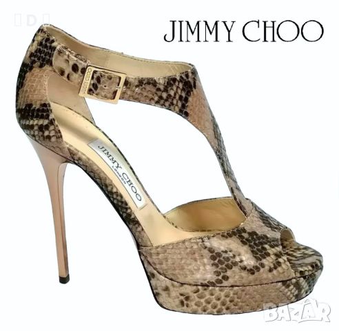 JIMMY CHOO питон 36,5 оригинални, снимка 1 - Дамски елегантни обувки - 39408741