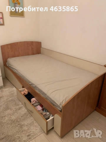 Изключително здраво легло 100/200 - като ново, снимка 3 - Спални и легла - 52488036